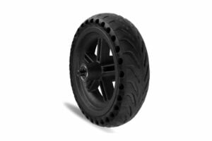 Solid tire on rim