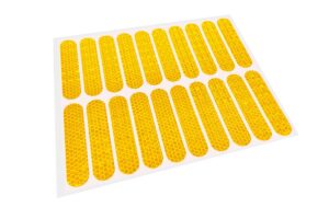 Reflective stickers, yellow
